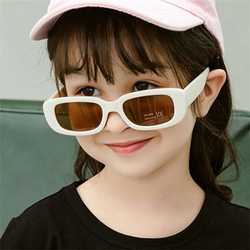 Óculos Infantil Retrô Retangular - 2 a 6 Anos